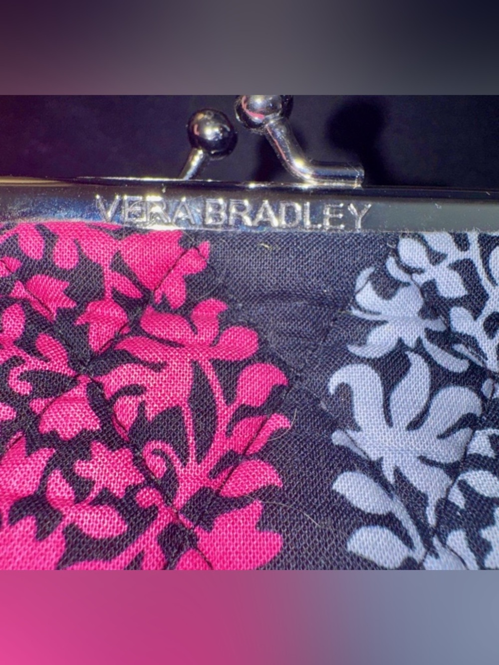 Vera Bradley Kisslock Clutch Case in “Northern Lights” - Picture 3 of 5